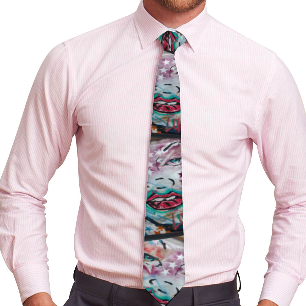 Graffiti Love Tie