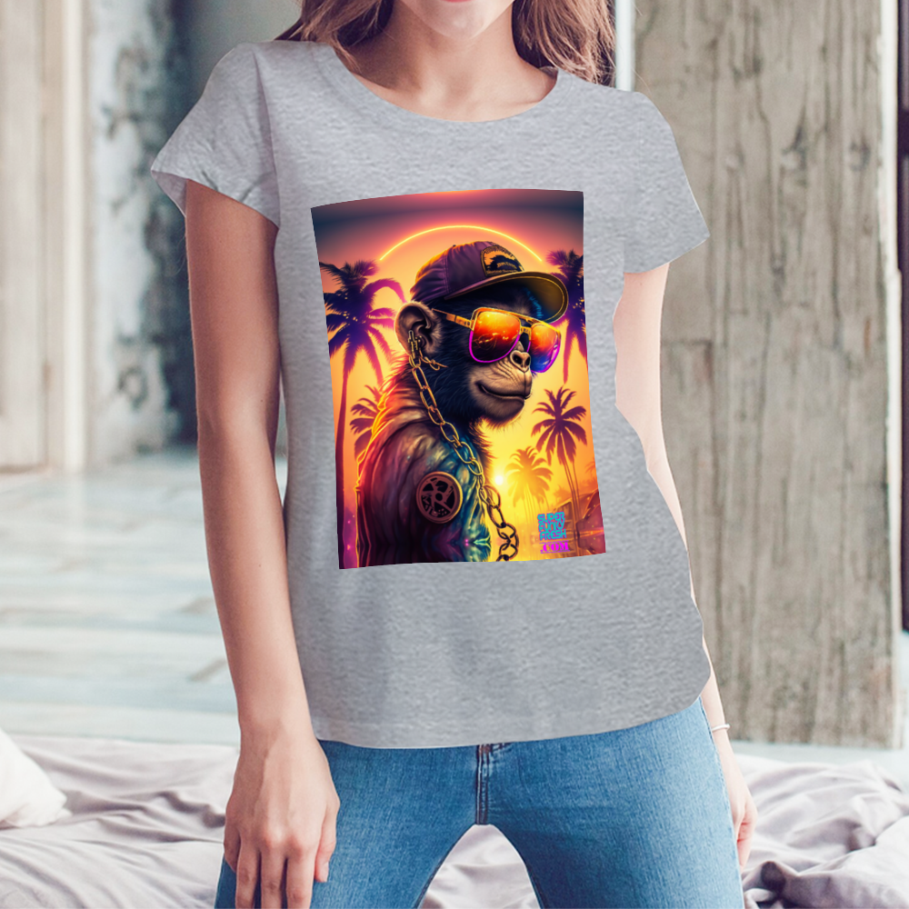 Super Funky Fresh DJ Monkey & Graffiti Back T-Shirts Tees | Gildan 76000