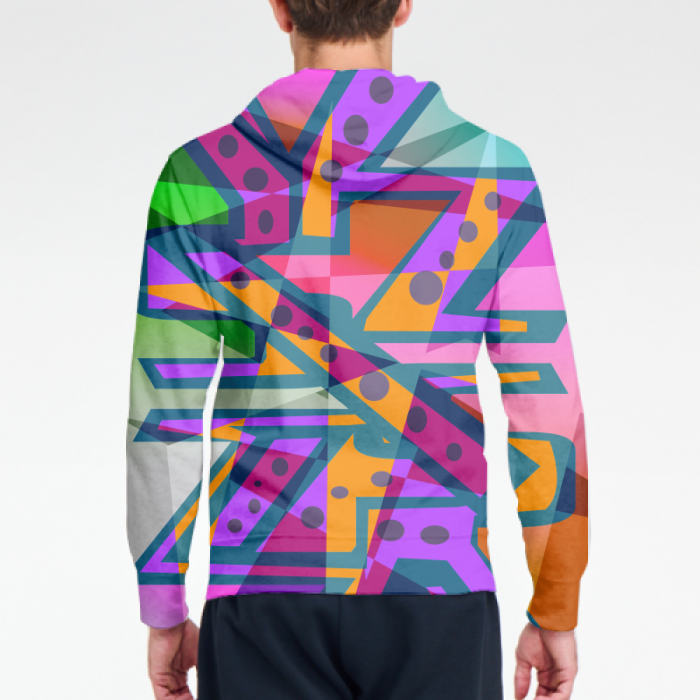 Men's Sporty Hooded Long Sleeve Cardigan