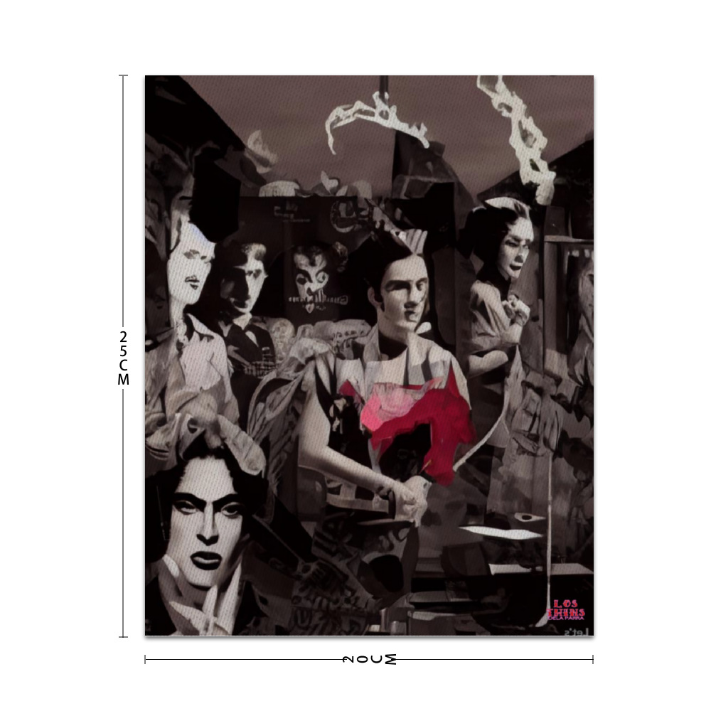 Hollywood Oldies by Los-Twins DeLa Parra Canvas Print Wooden Inner Framed