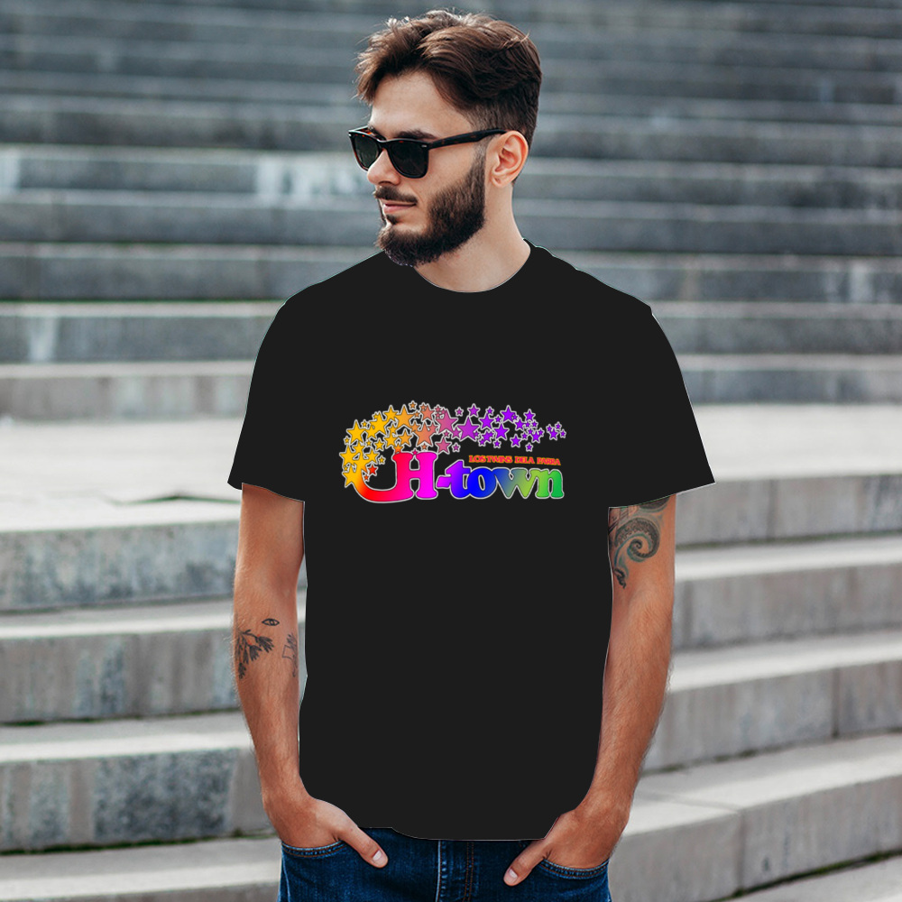 HTown Astroworld Dedication Shirts Unisex Multicolor T-Shirt DTG | Gildan HA00