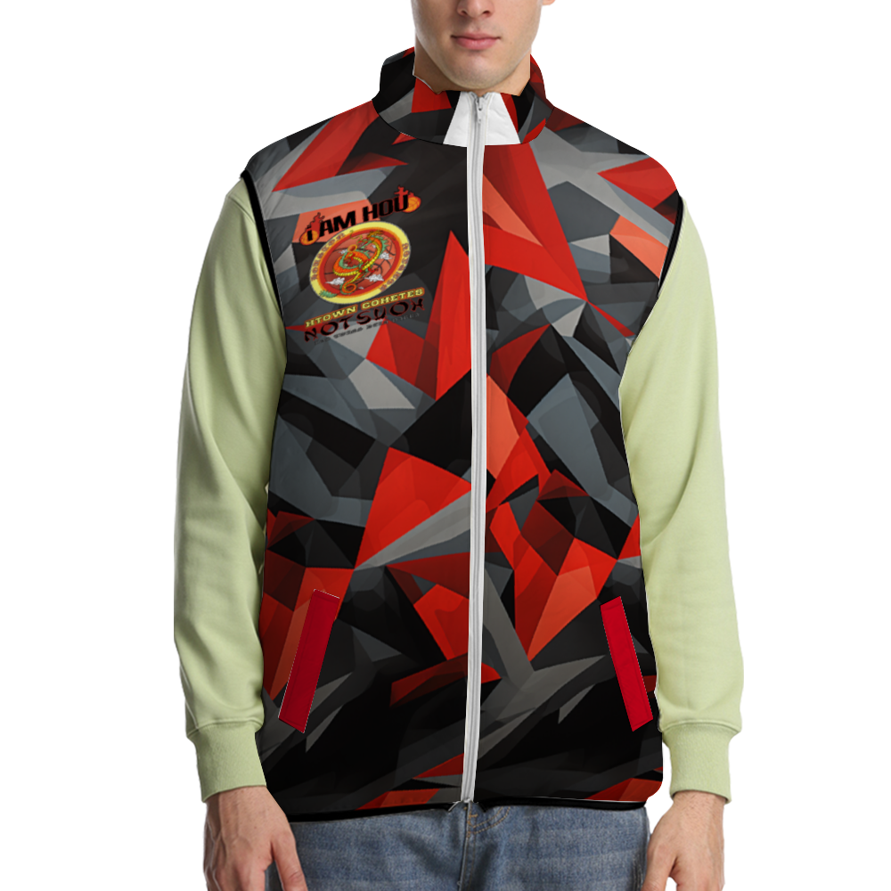 Rockets Dedication Bubble Coat Full-Zip Sleeveless Cotton Vests