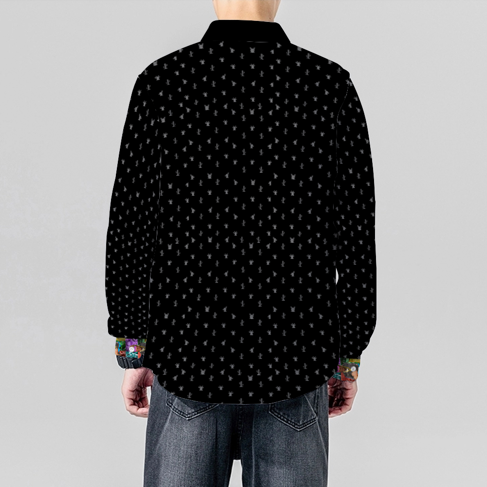 Cactus Black (Pablo DeLa Parra) Long Sleeves Shirt Unisex Custom Shirts