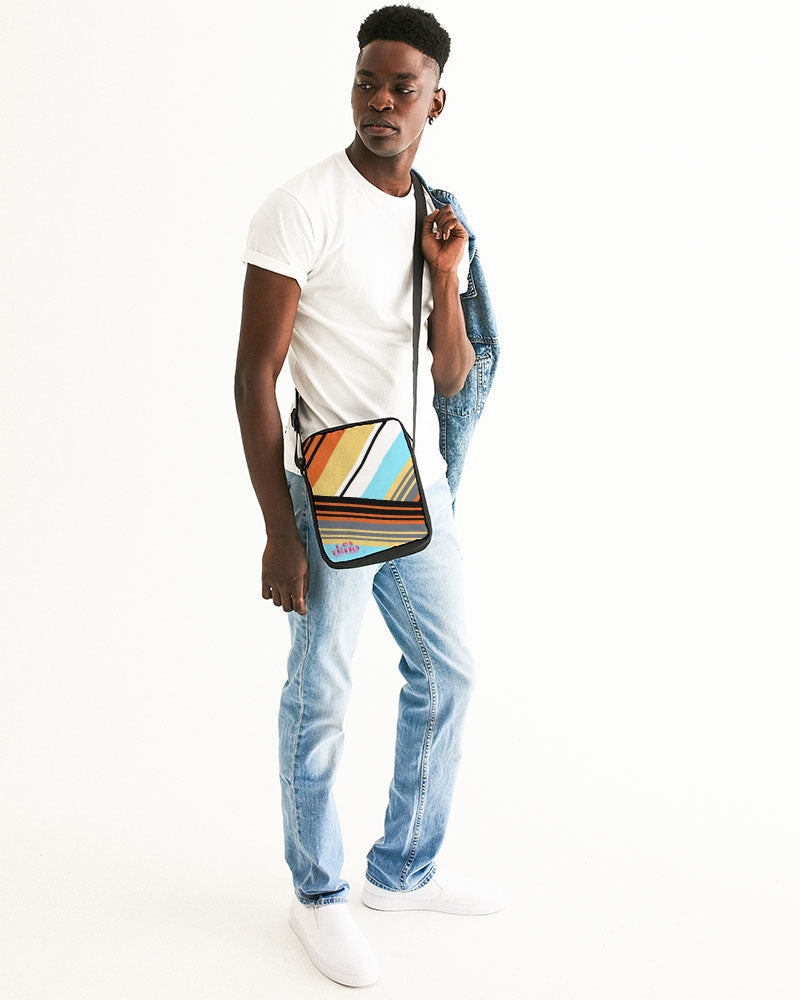Mayan Serpent Stripes Messenger Pouch