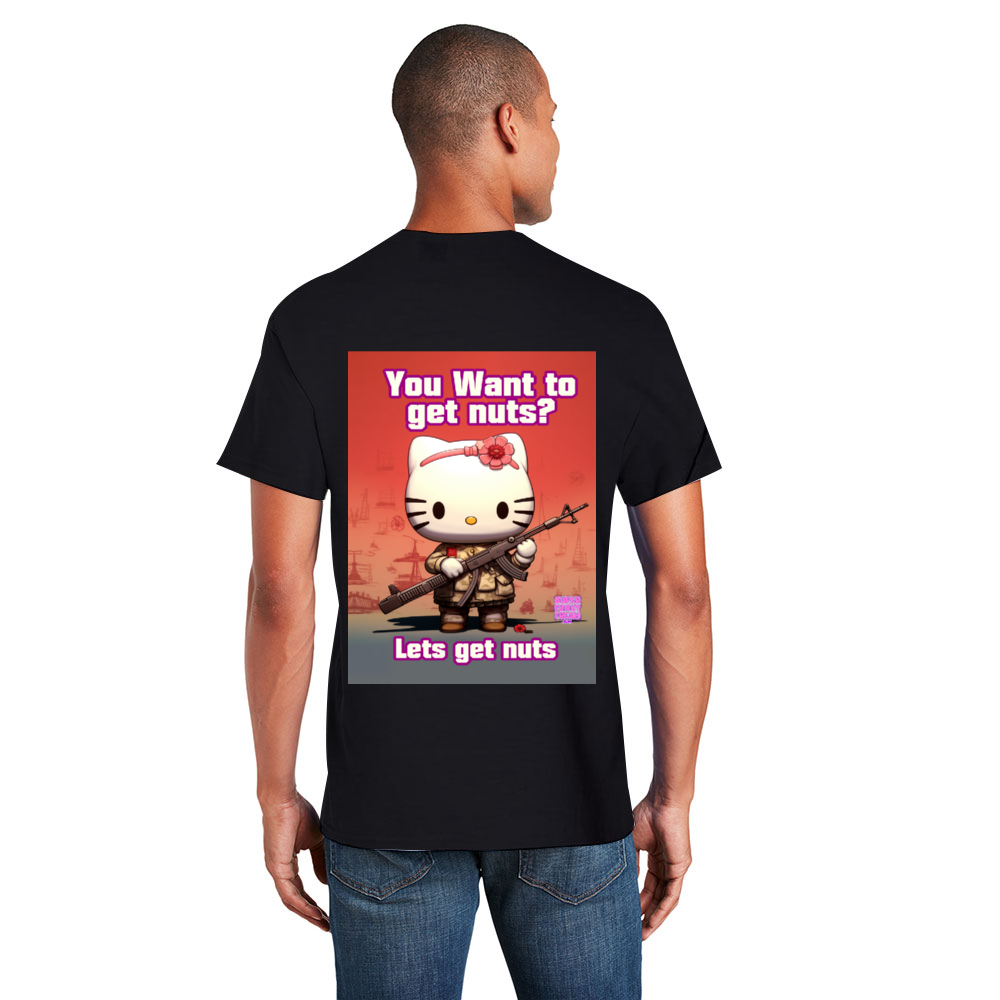 Lets Get Nuts Custom Unisex Cotton T-shirts Gildan 5000 Short Sleeve Casual Loose Shirts Tees