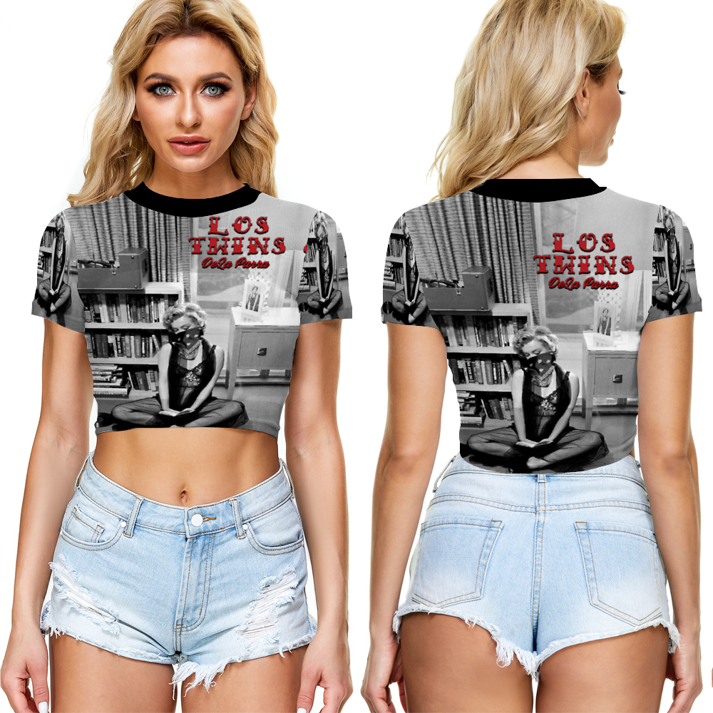 Maria Juana Monroe Sheer Tee Mesh Crop Top See Through