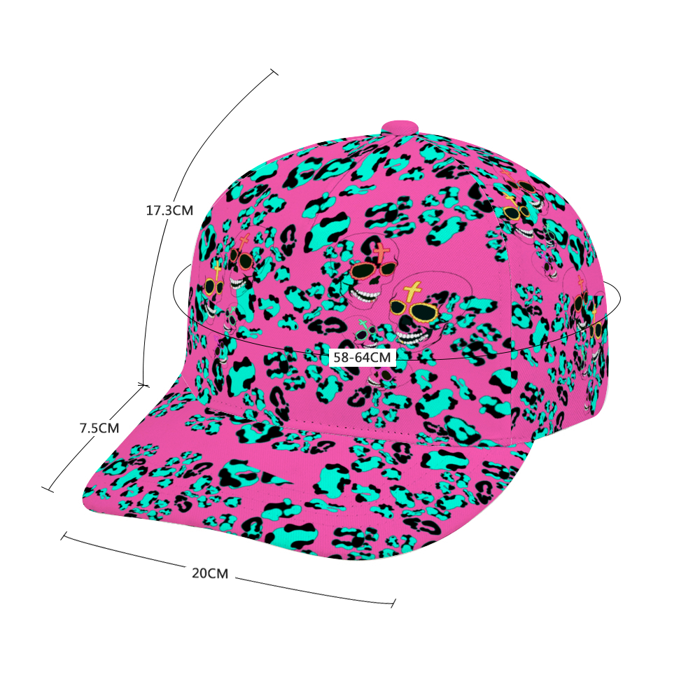 CHEETAH SKULSS Adjustable Curved Bill Baseball Hat