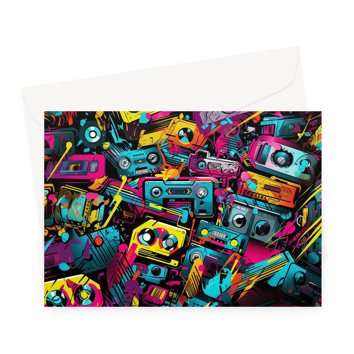 90s Tape Cassette Greeting Card