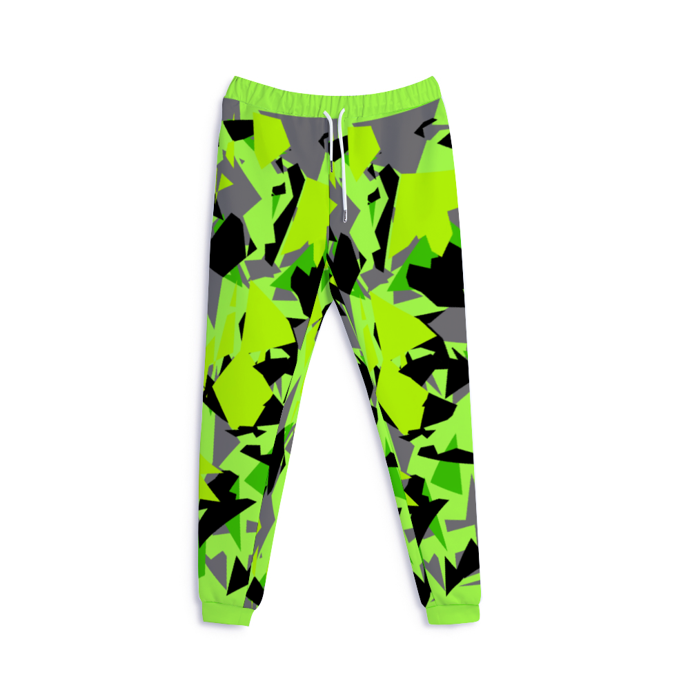 Super Funky Fresh Camo Green/Yellow/Grey Jogger Pants