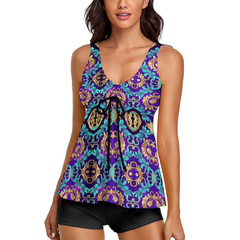 DeLa Parra Two Piece Swimsuit Summer Beachwear