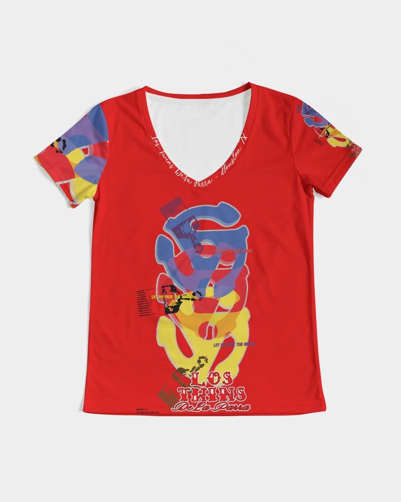 Old Blue Women's V-Neck Tee