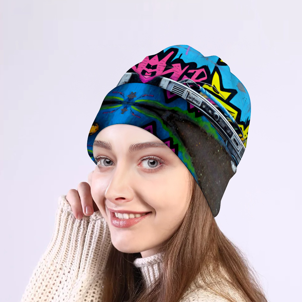 Boom Box Beanie Hat