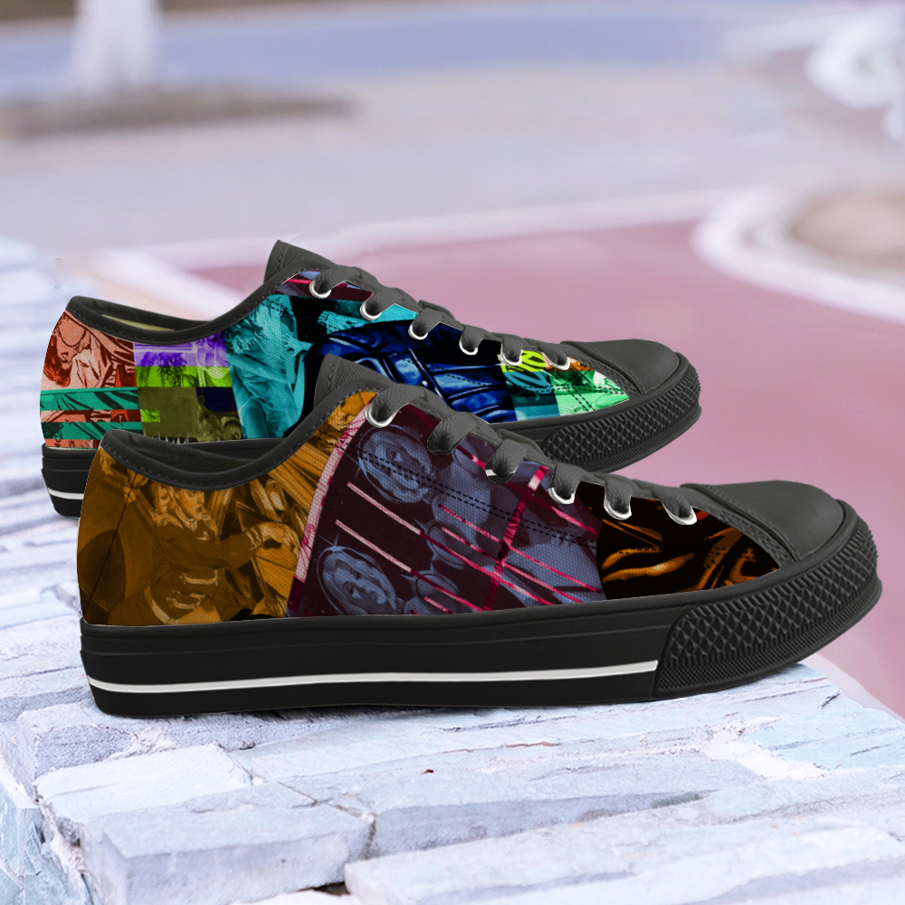 Super Funky Chucks Low Top Canvas Shoes