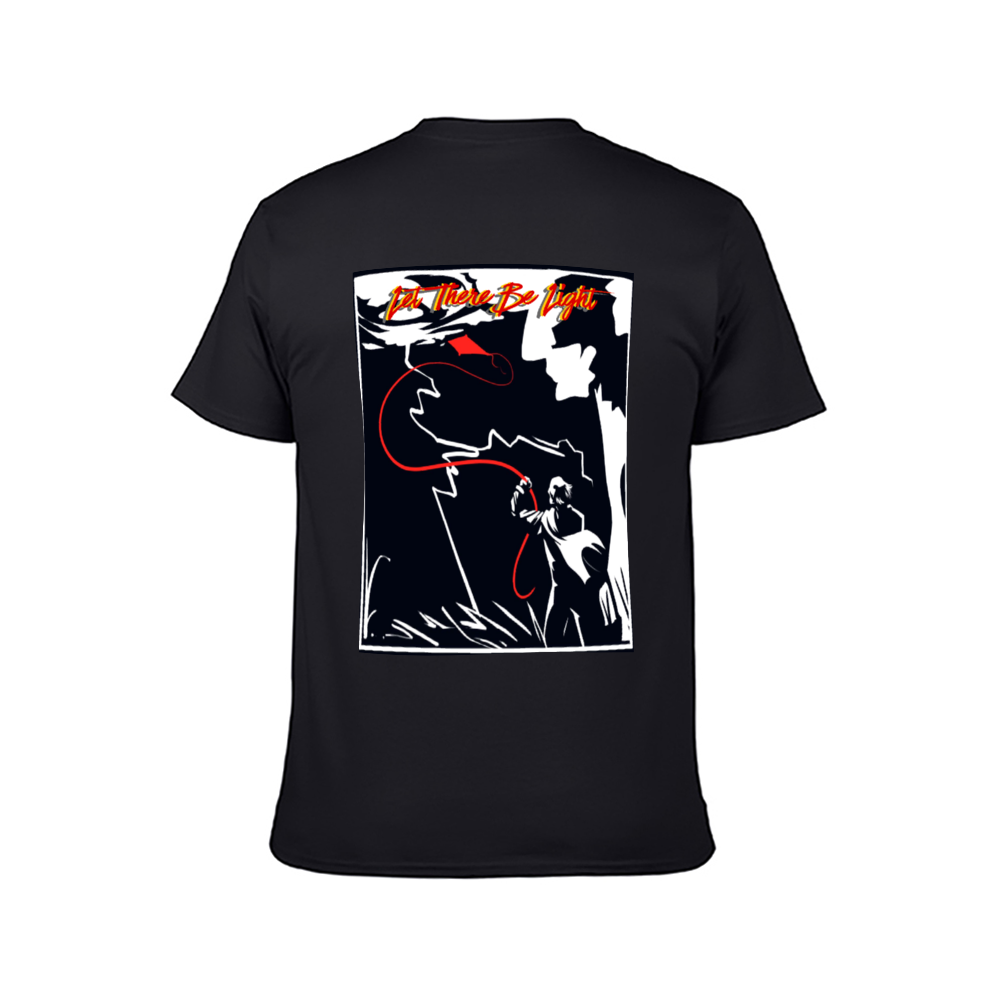 Let There Be Light T-Shirt Front and Back Print DTG | Gildan HA00