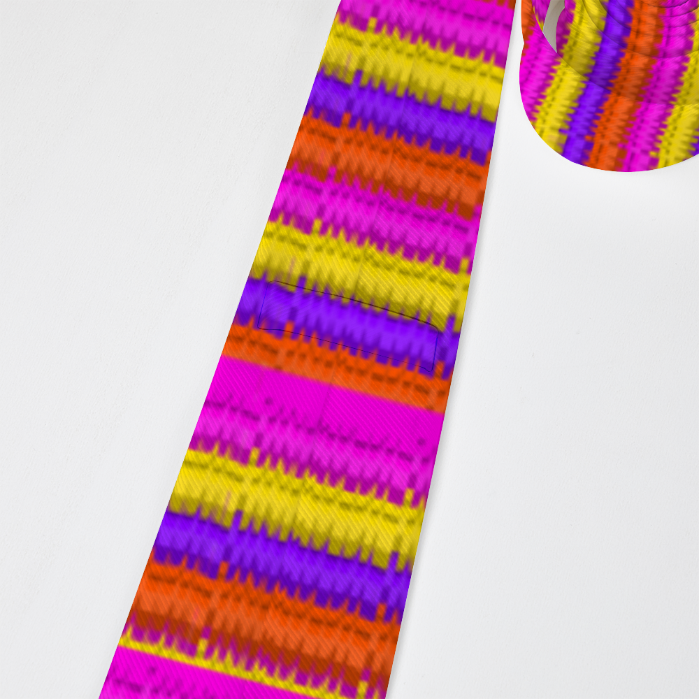 Pinata Tie (pink and yellow hues)