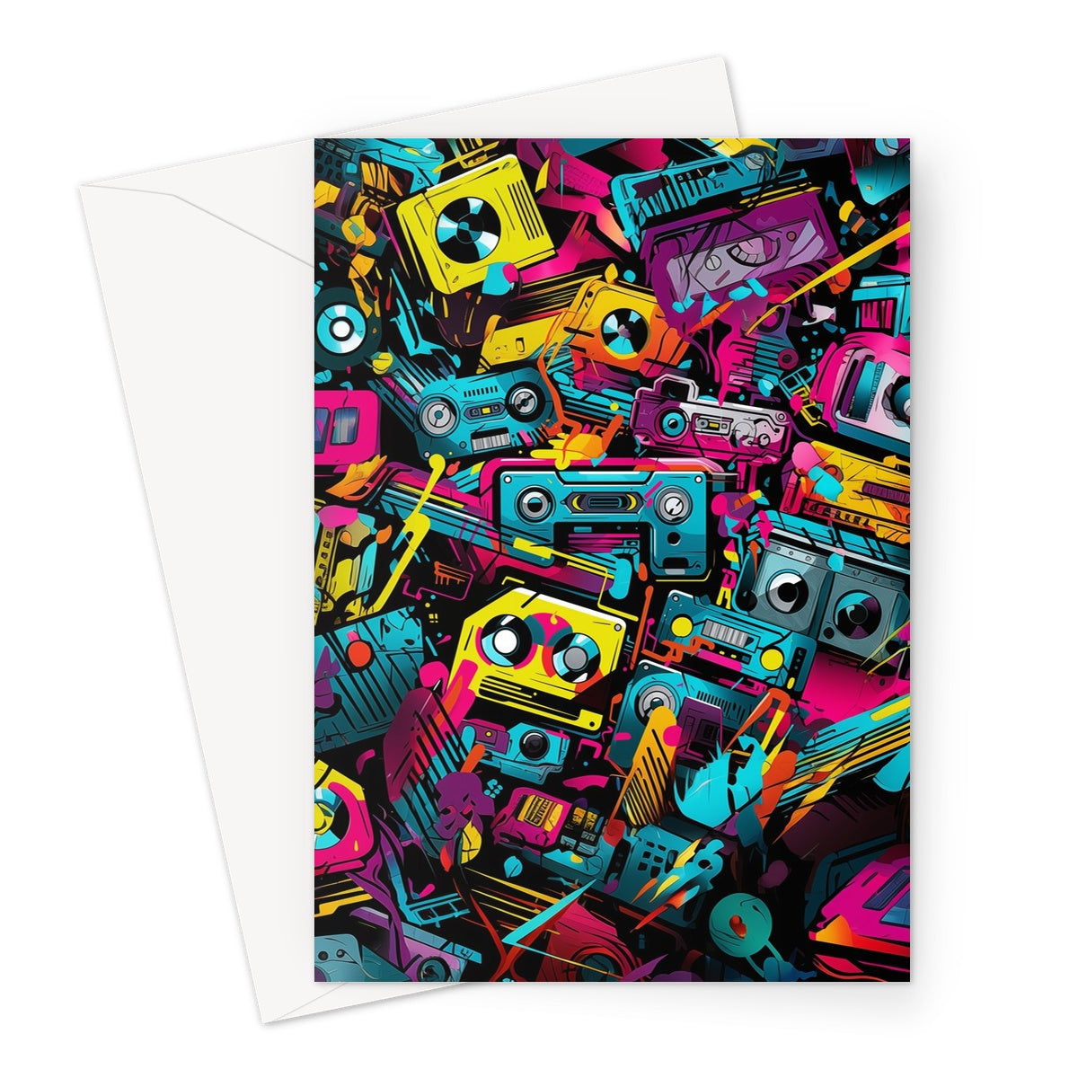 90s Tape Cassette Greeting Card