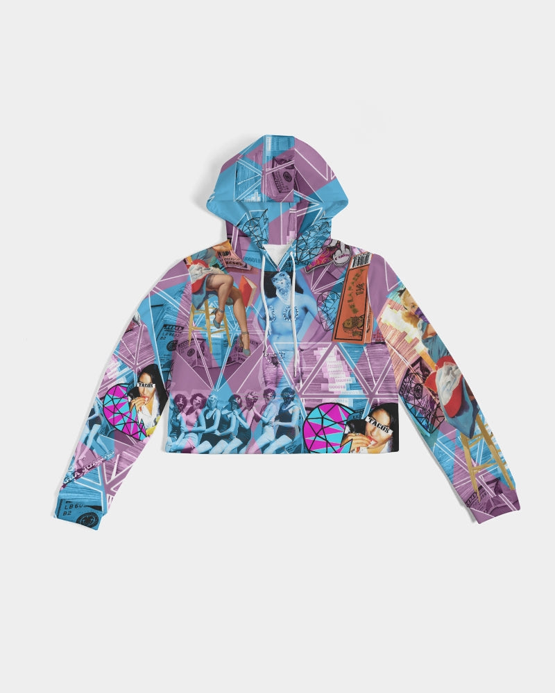 Las Mariajuanas Women's Cropped Hoodie