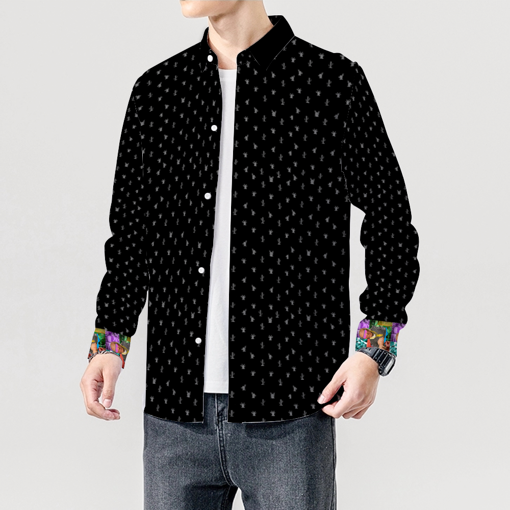 Cactus Black (Pablo DeLa Parra) Long Sleeves Shirt Unisex Custom Shirts