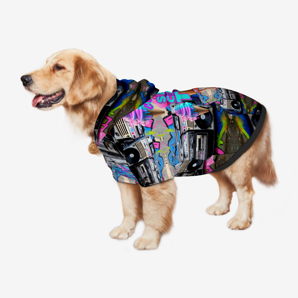 Boombox Doggie Hoodie - Shocante
