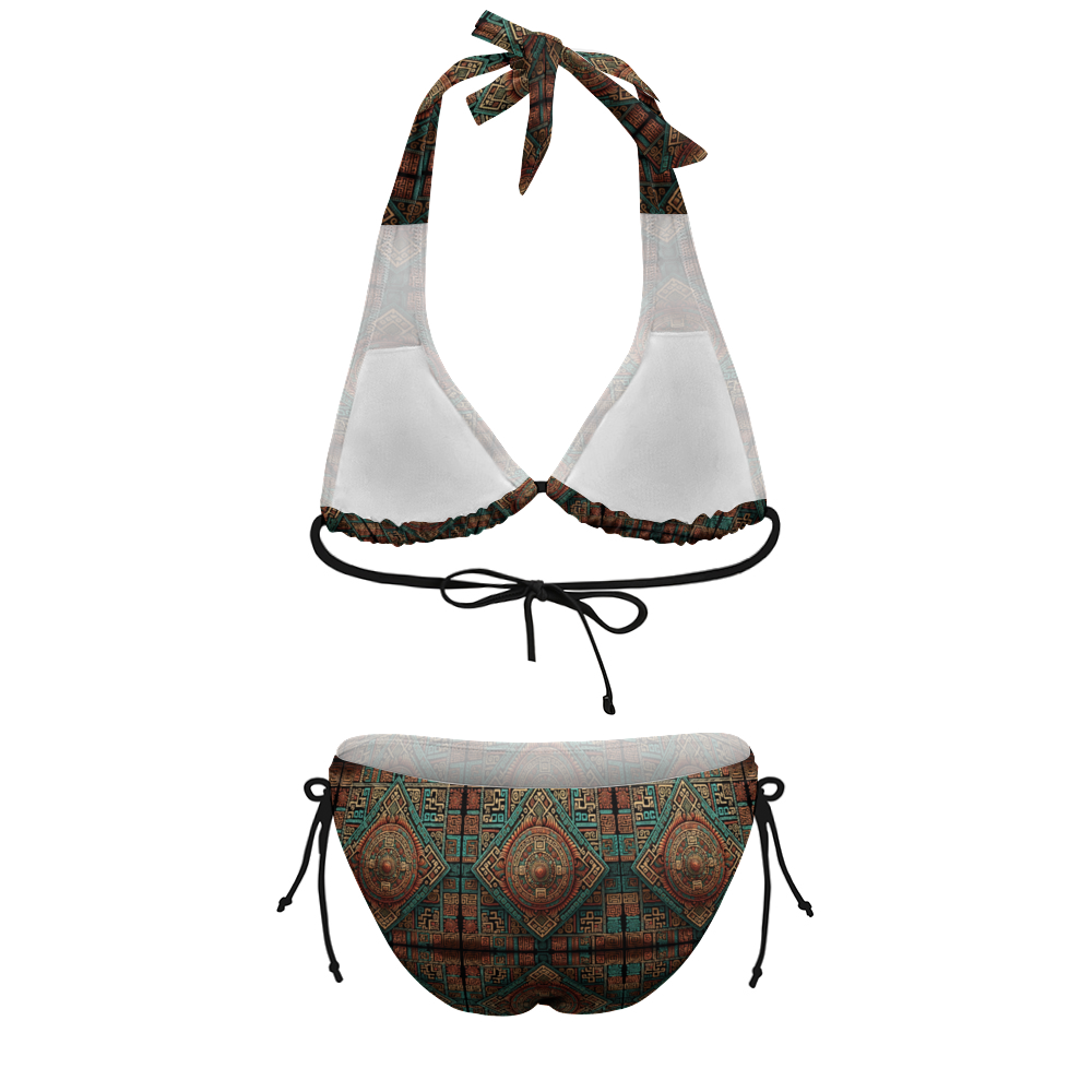 DeLa Parra Aztec Plus Size Two Piece Swimsuit