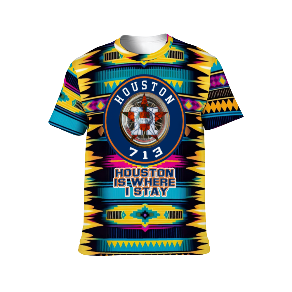 I Am Hou 713 Day Serape Shirt