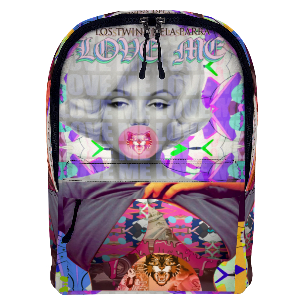 DeLa Parra Monroe Love Me Cruelty Free Leather Travel Backpack 12.6" x 16.9" x 6.3"