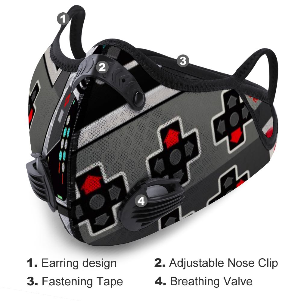 I control the Game Face Mouth Mask Outdoor Protective Mask