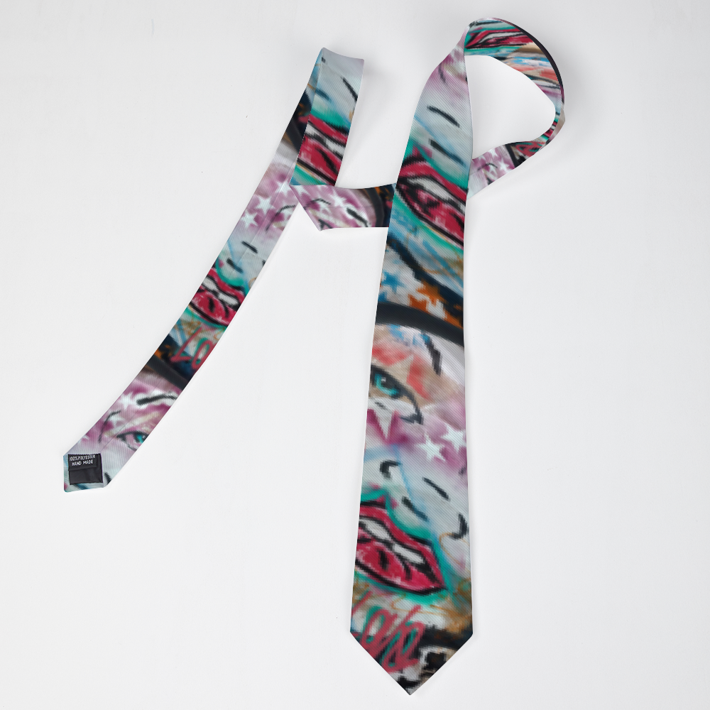 Graffiti Love Tie
