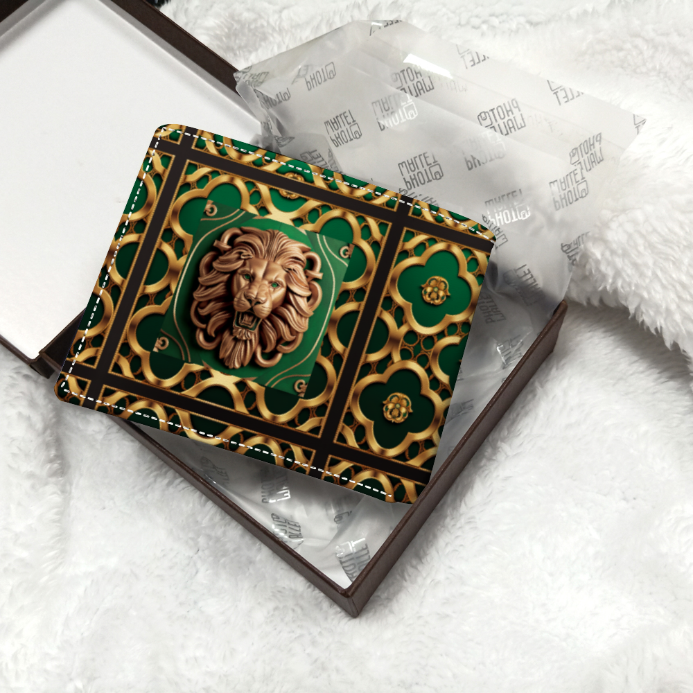 DeLa Parra Lion Cowhide Wallet