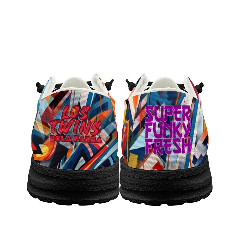 Black/White Sole Custom Graffiti Loafer