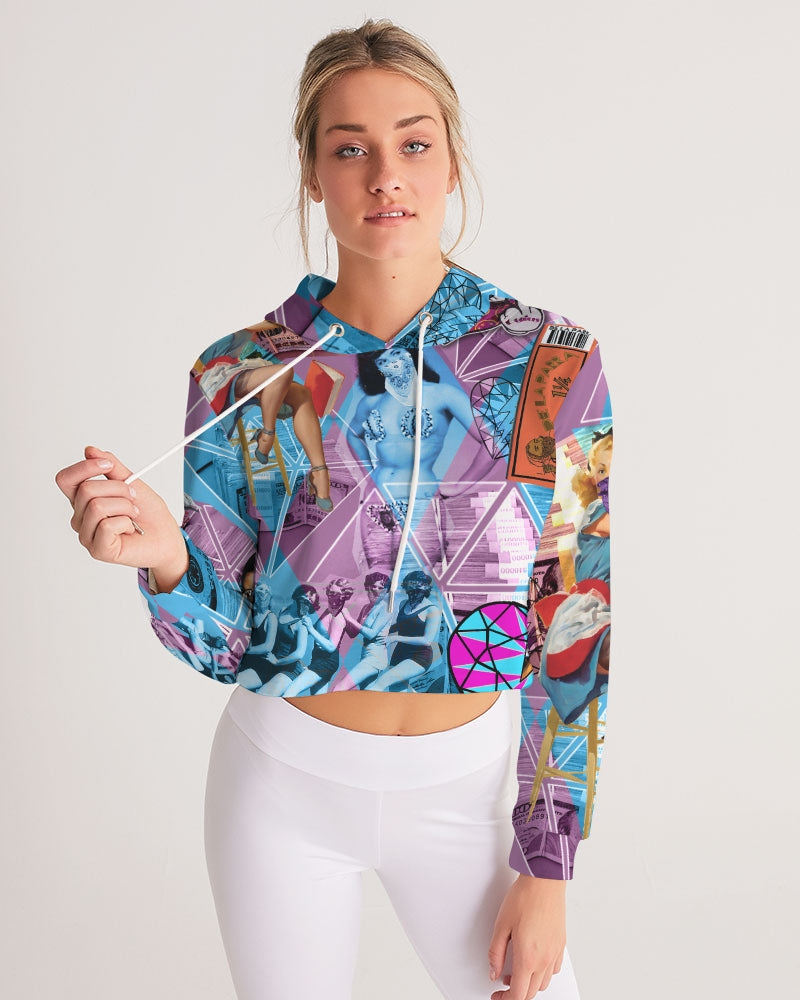 Las Mariajuanas Women's Cropped Hoodie