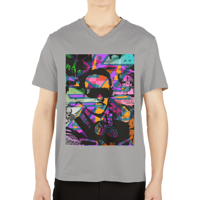 Infante DeLa Parra Men's Casual V-Neck Short Sleeve T-Shirts