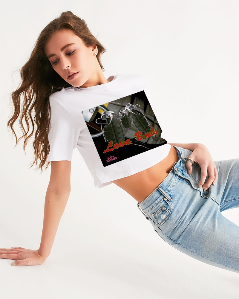 Love Bombs Women's Cropped Tee