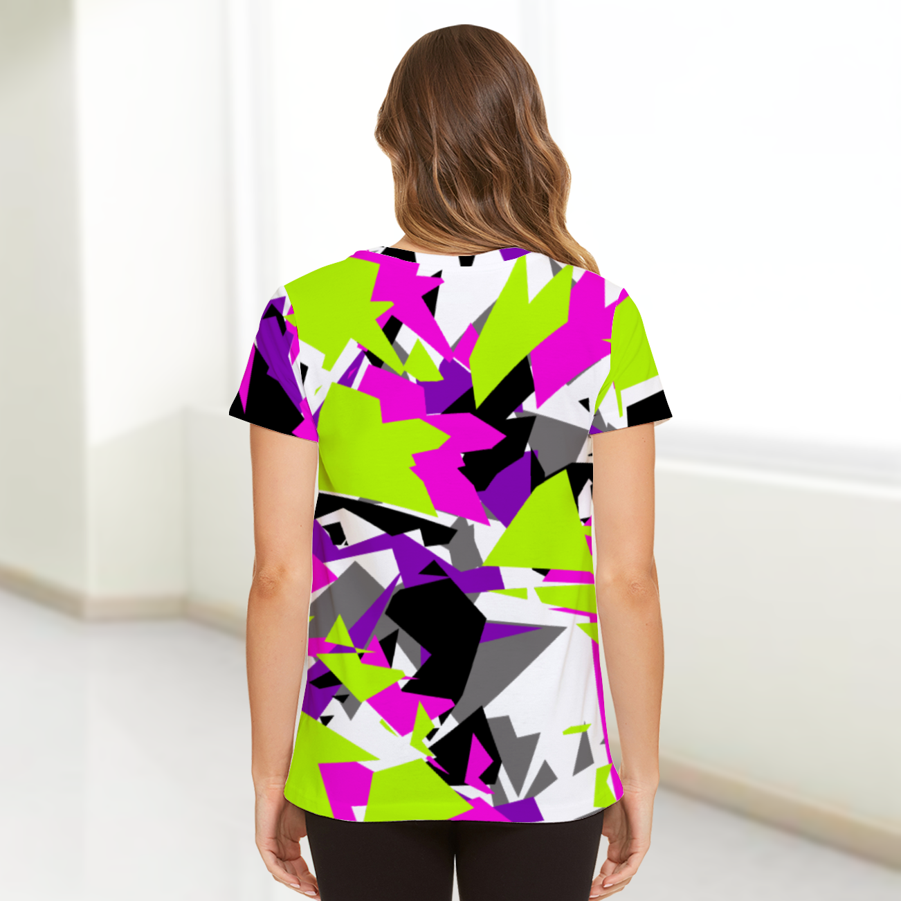 Pink Glitch Camo T-Shirt