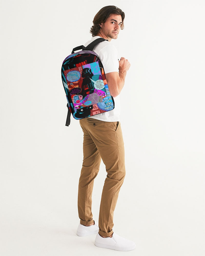Old Dirty Darth Glitch Large Backpack