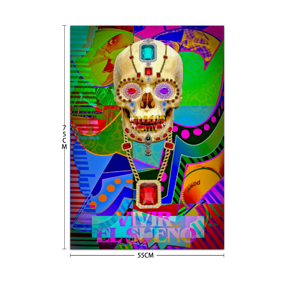 Vivir El Sueno Framed Canvas Print 22" x 31"
