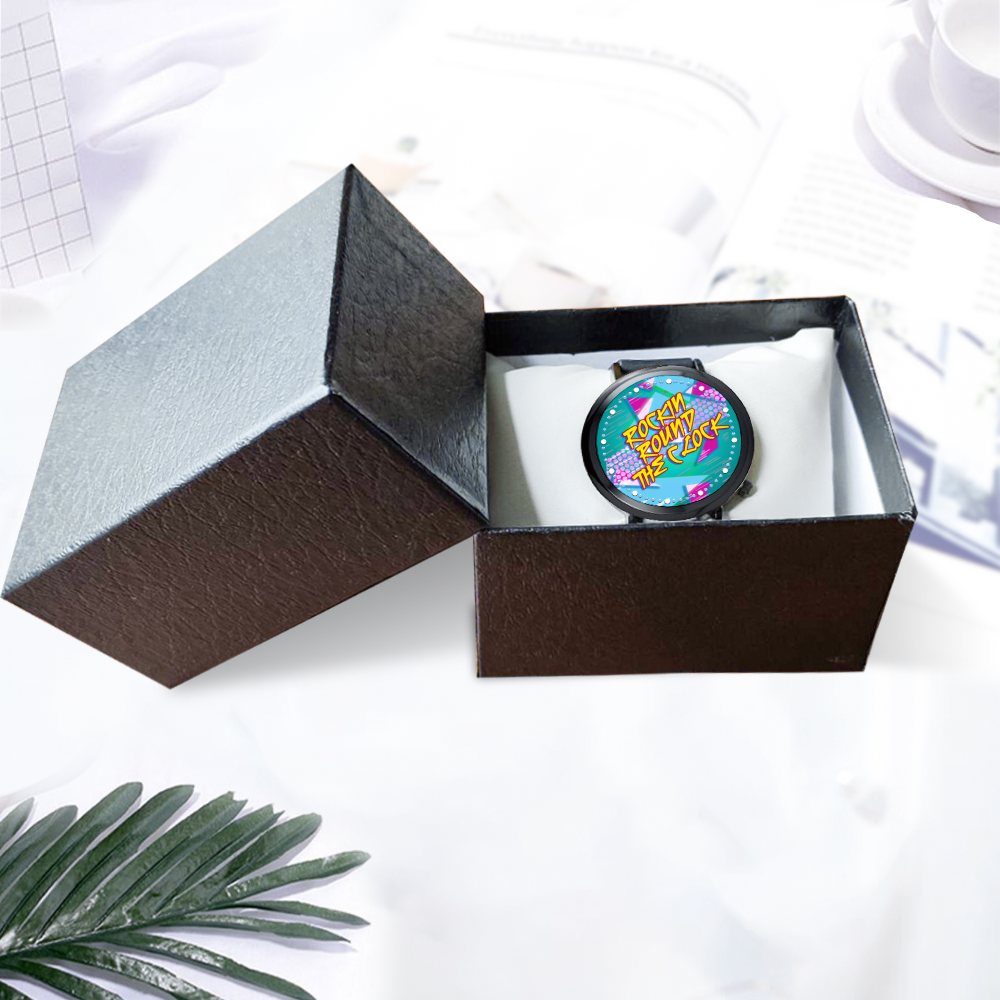 Rockin Round The Clock Watch Black LED Touch Screen Watch