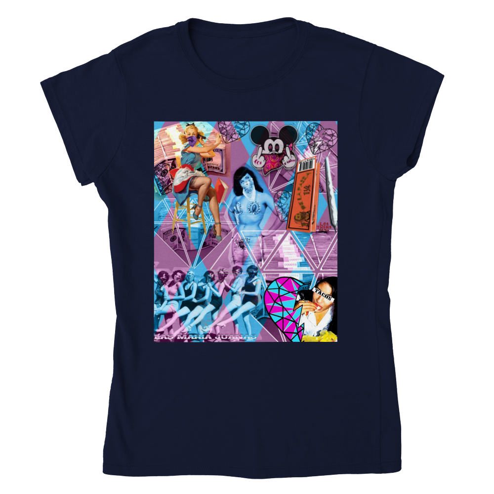 Las Maria Juana Womens Crewneck T-shirt
