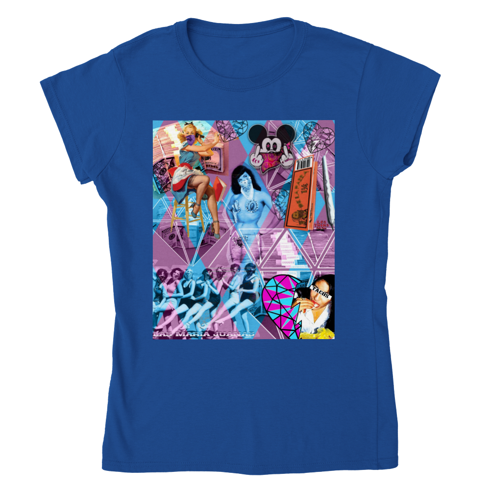 Las Maria Juana Womens Crewneck T-shirt