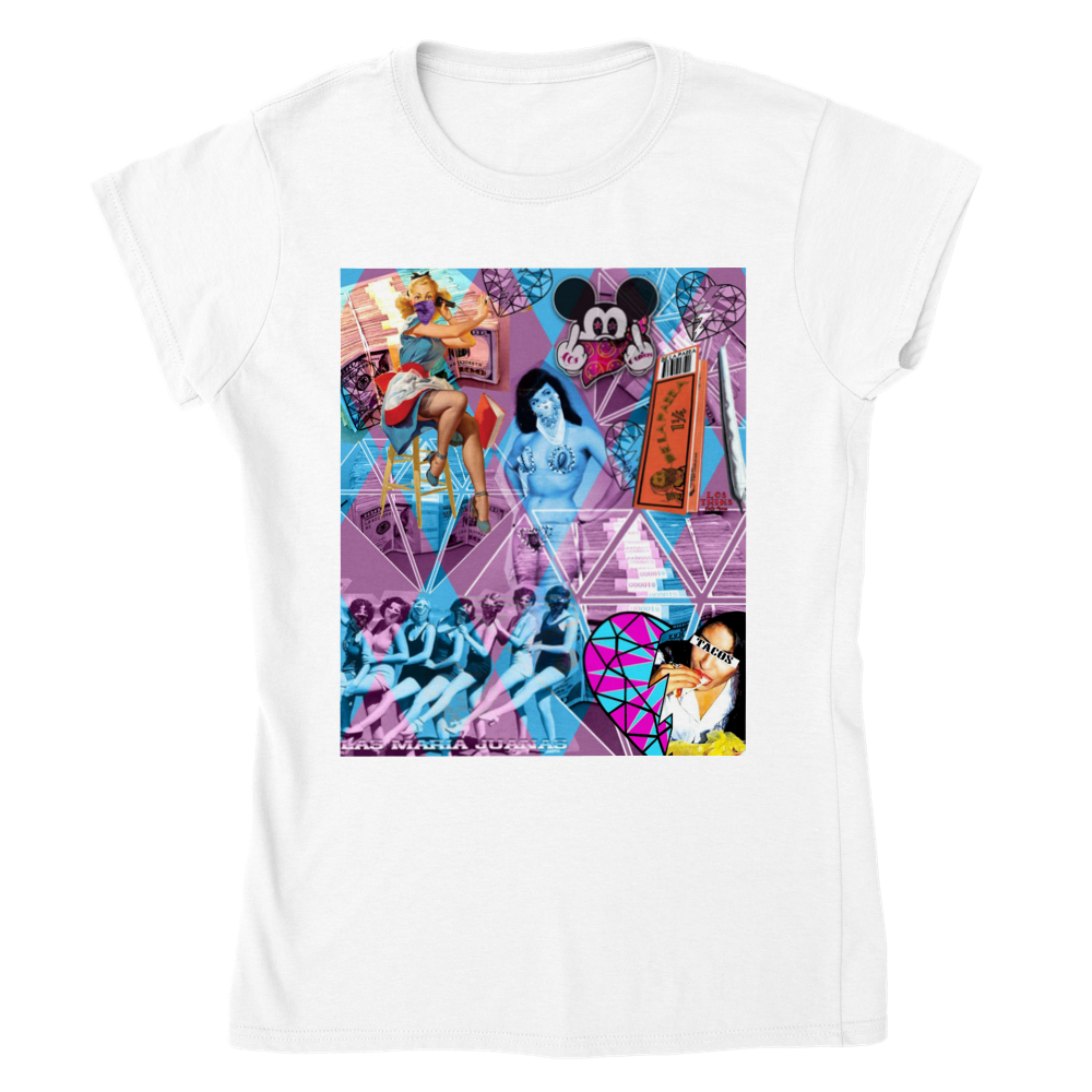 Las Maria Juana Womens Crewneck T-shirt