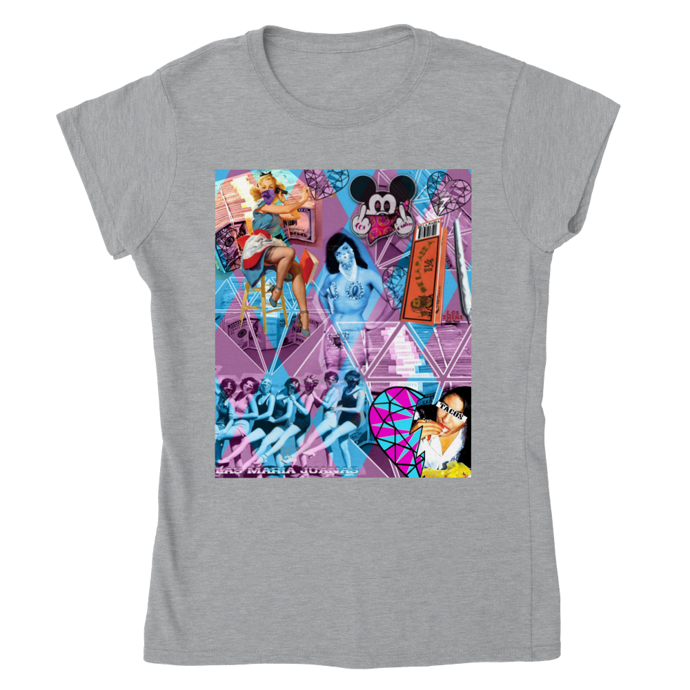 Las Maria Juana Womens Crewneck T-shirt