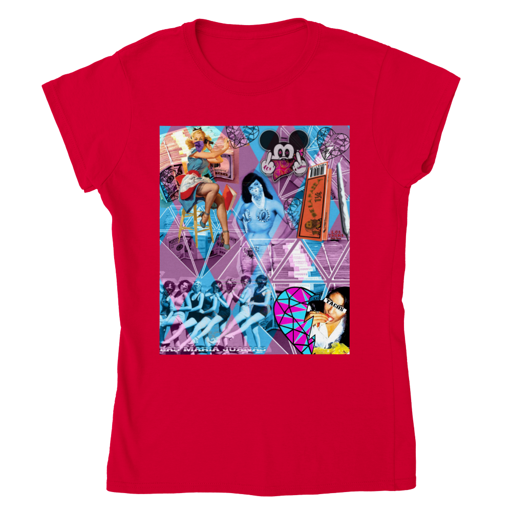 Las Maria Juana Womens Crewneck T-shirt