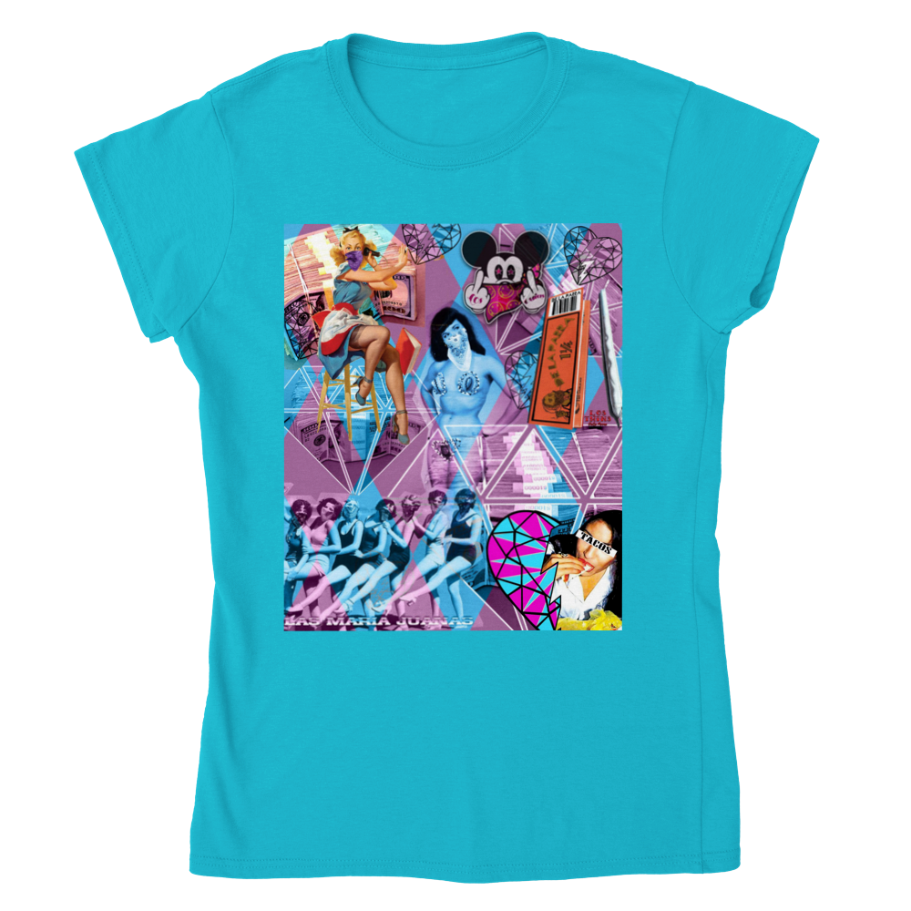 Las Maria Juana Womens Crewneck T-shirt