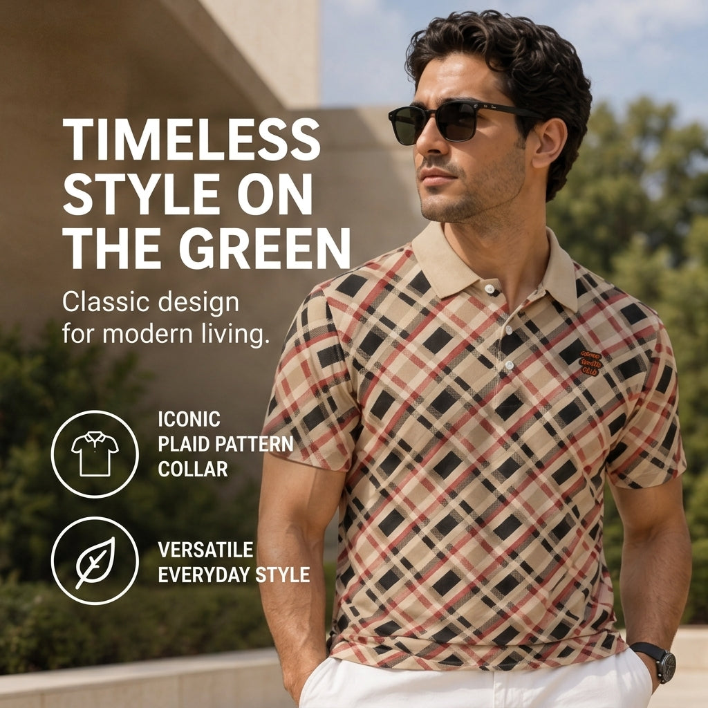 All-Over Print Men's Polo Shirt|Bonded Seam