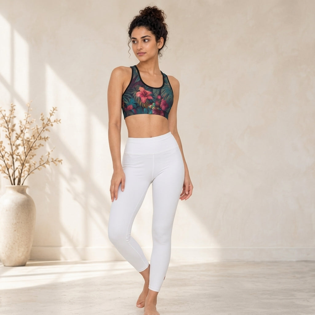 All-Over Print Sports Bra