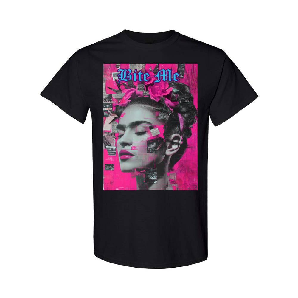 Bite Me [Front & Back Printing] Custom Unisex Cotton T-shirt