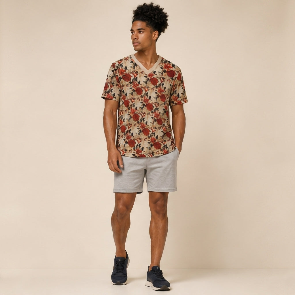 Suave 3 Classic V-Neck T-Shirt|Bonded Seam