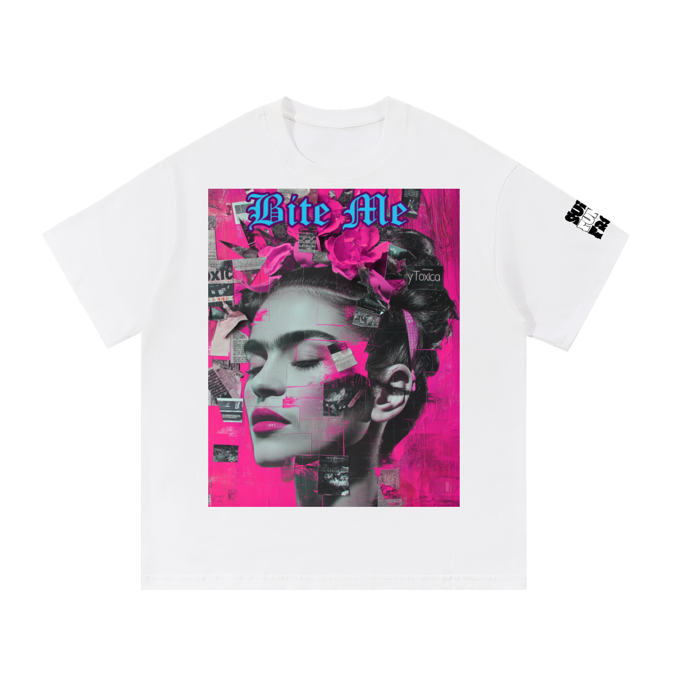 Bite ME Pink Cotton T-Shirt