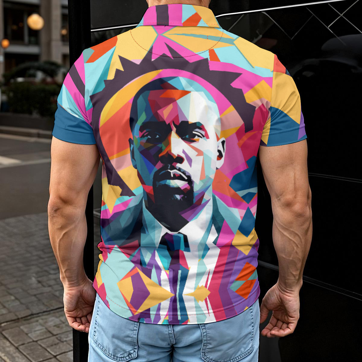 All-Over Print Men's Polo Shirt