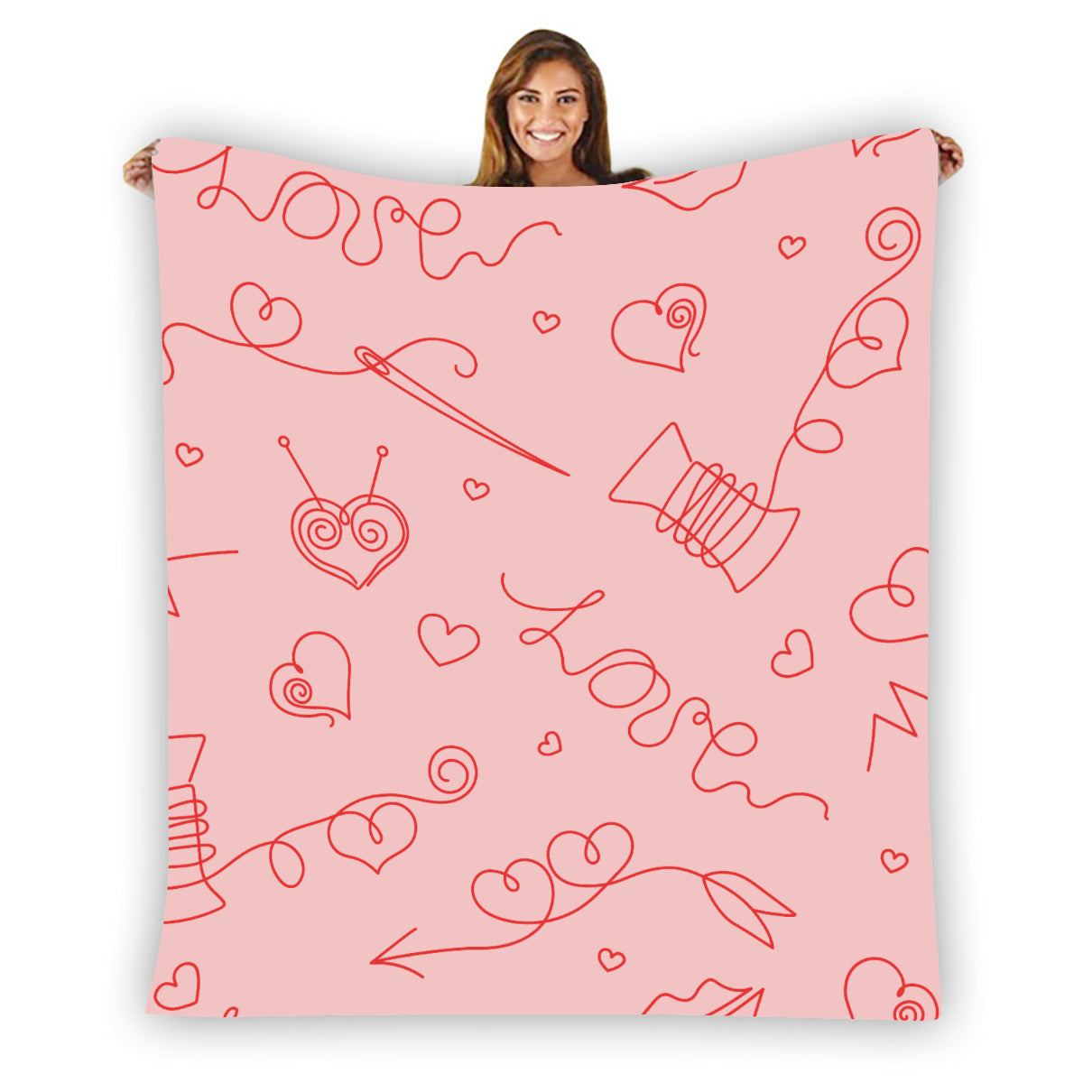 Single-Side Printing Flannel Blanket